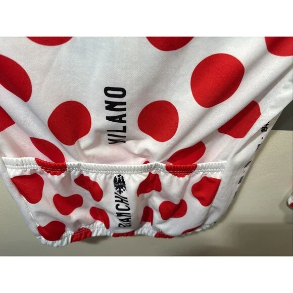 Bianchi Milano "King of the Mountains" Cycling Jersey Long Sleeve XL Vintage - Picture 10 of 16